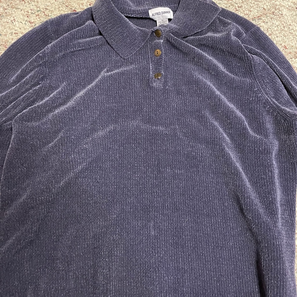 Purple polo sweater